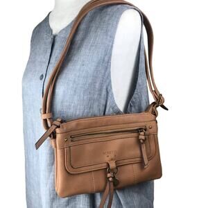 Rosettie Bella Crossbody Bag, Med Brown
